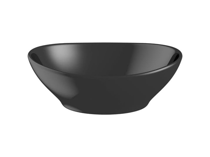 VELDMAN UMYWALKA CZARNA VERA BLACK Ceramika Szerokość 41 cm Nablatowe Owalne Meblowe Kolor Czarny