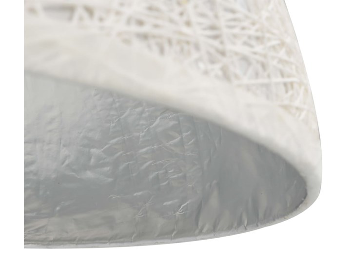 Biało-srebrna lampa wisząca w stylu skandynawskim - EX110-Melita Tkanina Lampa z kloszem Kolor Srebrny Kategoria Lampy wiszące