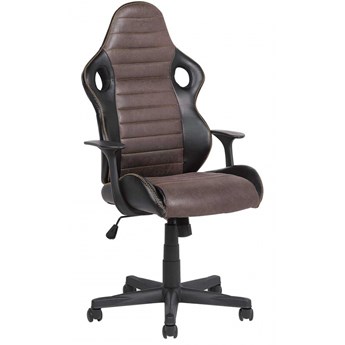 Fotel biurowy czarno-brązowy regulowana wysokość SUPREME kod: 4260624111889