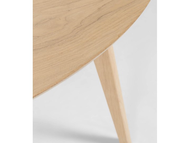 Stół okrągły Batilde drewniany  Ø 120 cm Drewno Kategoria Stoły kuchenne Kolor Beżowy