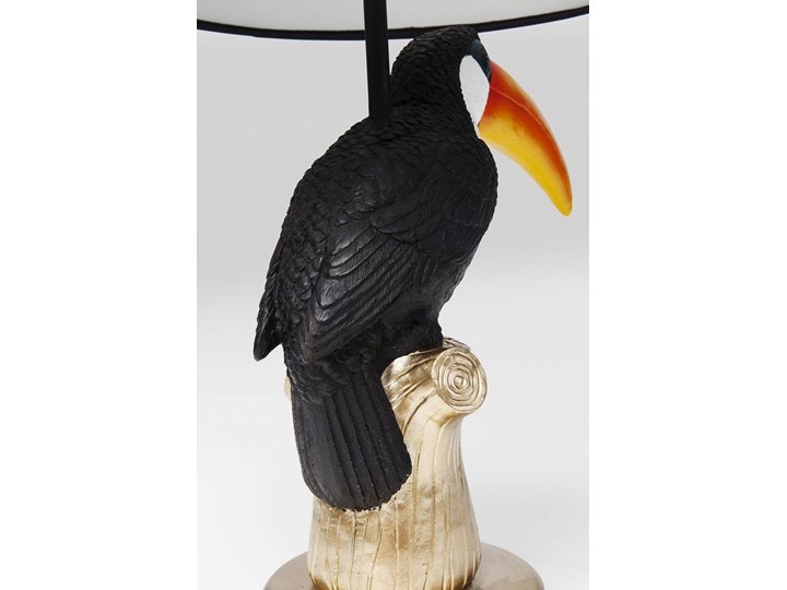 Lampa stołowa Toucan 50x28 cm Stal Lampa z abażurem Kategoria Lampy stołowe