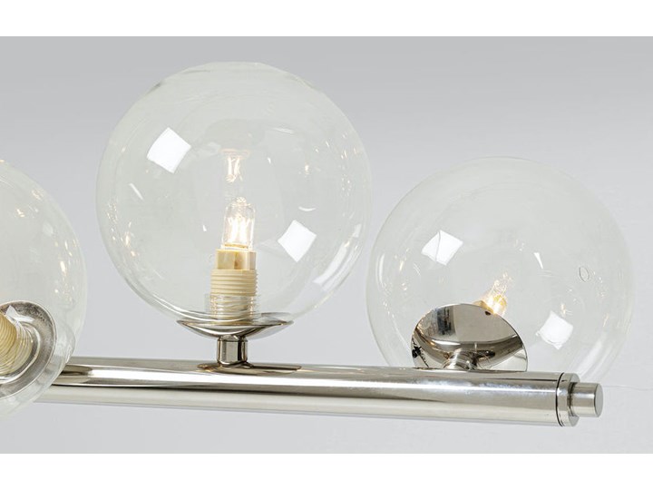 Lampa wisząca Scala Balls 150x140 cm chromowa Szkło Ilość źródeł światła 14 źródeł Stal Metal Kolor Srebrny