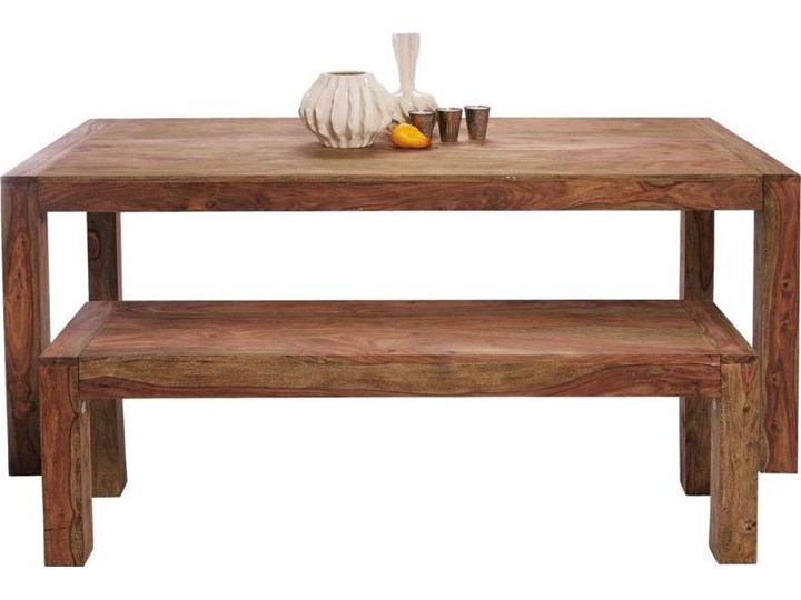 Stół Authentico 180x90 cm brązowy Drewno Rozkładanie Liczba miejsc Do 8 osób