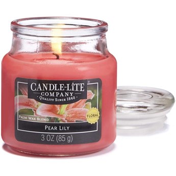 Candle-lite WM świeca zapachowa w szklanym słoju 3 oz 85 g - Pear Lily CL