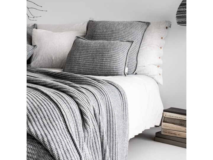 Pled pleciony Grey MOYHA 130x180cm