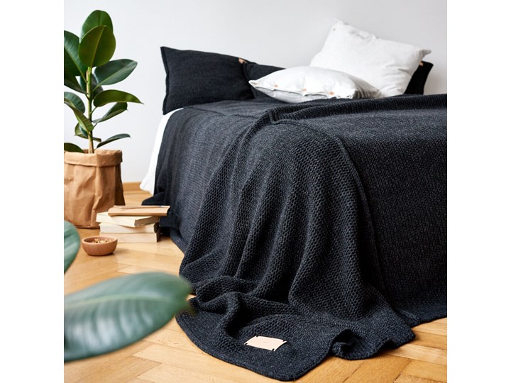 Pled Soft Nap Antracyt MOYHA 130x180cm