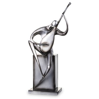 MUZYKANT figurka srebrna, postać grająca na skrzypcach, wys. 50 cm