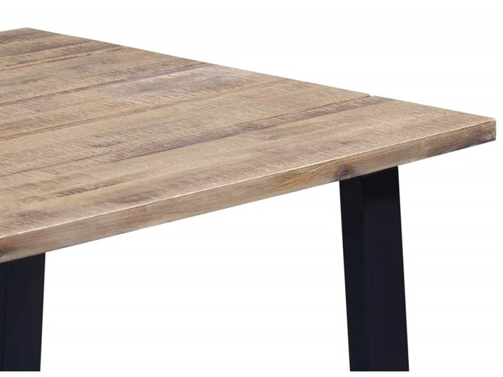 Brązowy stół z drewna akacjowego – Claris Szerokość 90 cm Długość 170 cm Drewno Długość 90 cm Wysokość 75 cm Styl Vintage