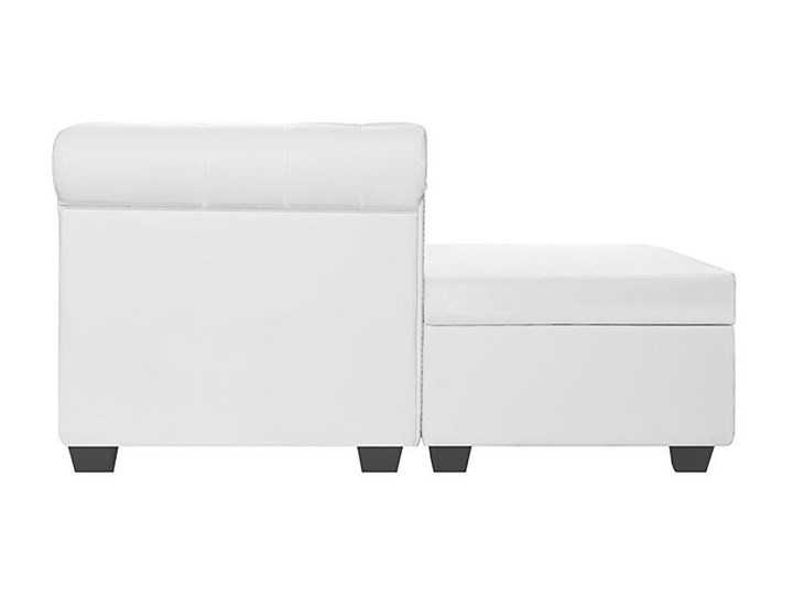 Biały narożnik z leżanką w stylu Chesterfield, lewostronny - Charlotte 4Q Wysokość 73 cm Szerokość 200 cm Wysokość 44 cm Szerokość 165 cm Szerokość 140 cm Kategoria Narożniki