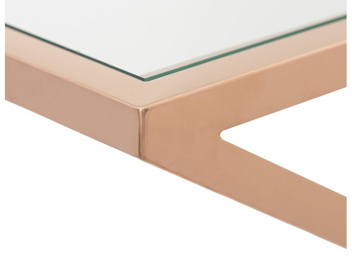 Konsola Vertigo rose gold 120x40x80cm, 120 × 40 × 80 cm Szkło Szerokość 120 cm Stal nierdzewna Głębokość 40 cm Kolor Złoty