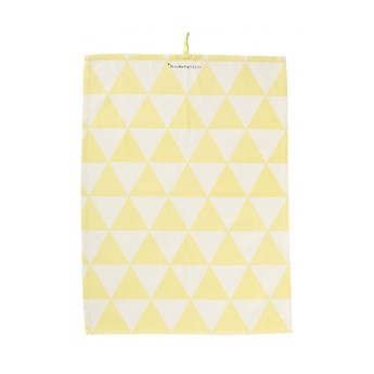 Ręcznik kuchenny, żółte trójkąty