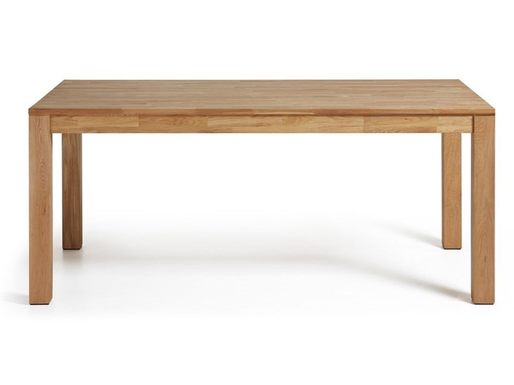 Rozkładany stół do jadalni z drewna dębowego La Forma, 180 x 90 cm Długość po rozłożeniu 260 cm Drewno Wysokość 75 cm Średnica