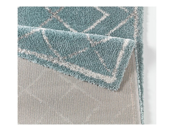 Niebieski dywan Mint Rugs Loft, 80x150 cm Syntetyk Juta Dywany Kolor Szary Prostokątny Wzór Abstrakcyjny