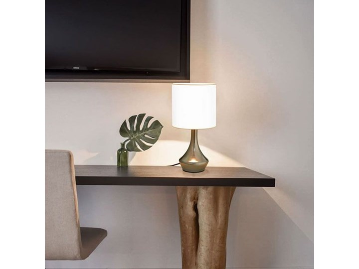 Dotykowa lampka nocna do sypialni 2 sztuki - EX145-Volma Wysokość 32 cm Lampa nocna Kolor Biały Styl Glamour