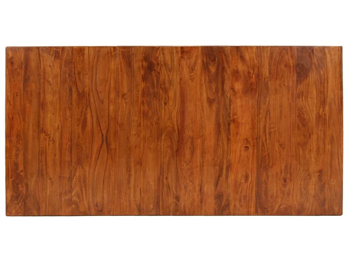 Brązowy stół z litego drewna – Midian Drewno Wysokość 76 cm Długość 90 cm  Szerokość 90 cm Długość 180 cm  Pomieszczenie Stoły do salonu