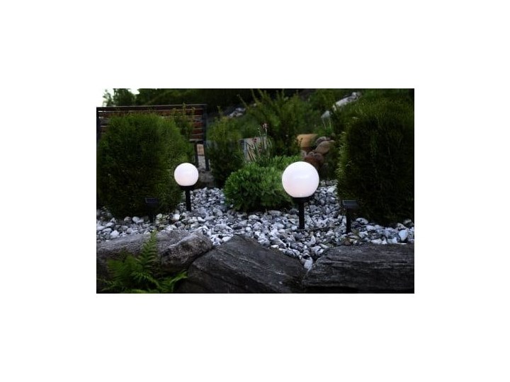 Solarna lampa ogrodowa LED Best Season Globe Stick, ⌀ 20 cm Lampa solarna Kategoria Lampy ogrodowe Lampa LED Kolor Czarny