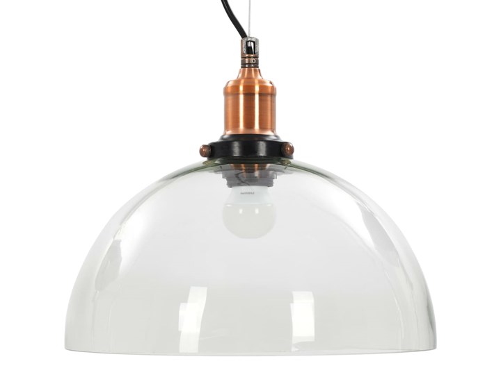 Przezroczysta okrągła lampa wisząca 2 sztuki - EX154-Orta Lampa z kloszem Szkło Metal Styl Industrialny