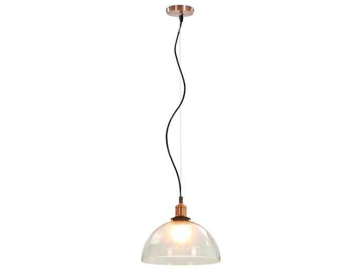 Przezroczysta okrągła lampa wisząca 2 sztuki - EX154-Orta Kolor Przezroczysty Metal Szkło Lampa z kloszem Kategoria Lampy wiszące