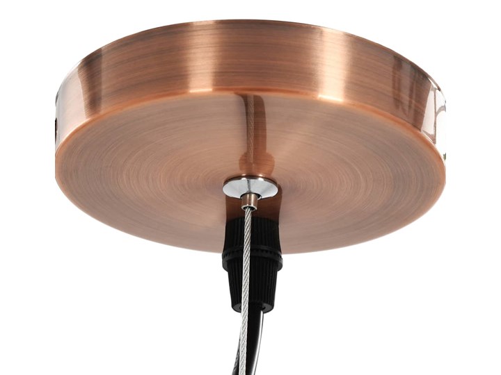 Przezroczysta okrągła lampa wisząca 2 sztuki - EX154-Orta Metal Lampa z kloszem Szkło Kategoria Lampy wiszące Kolor Beżowy