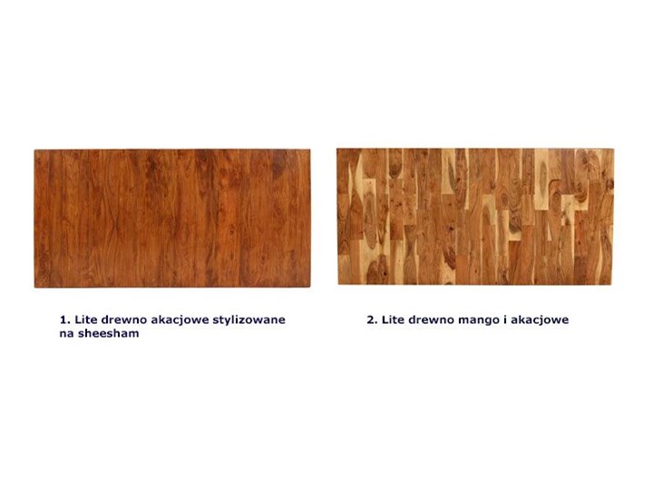 Brązowy stół z litego drewna – Midian Szerokość 90 cm Długość 90 cm Drewno Wysokość 76 cm Długość 180 cm Pomieszczenie Stoły do salonu
