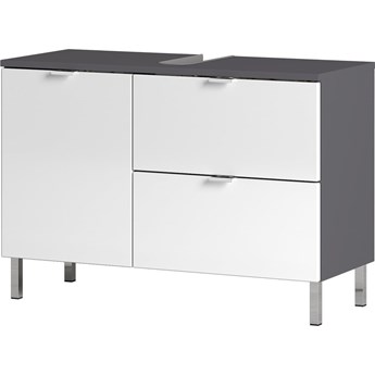 Biało-szara szafka pod umywalkę Germania Mauresa, szer. 80 cm