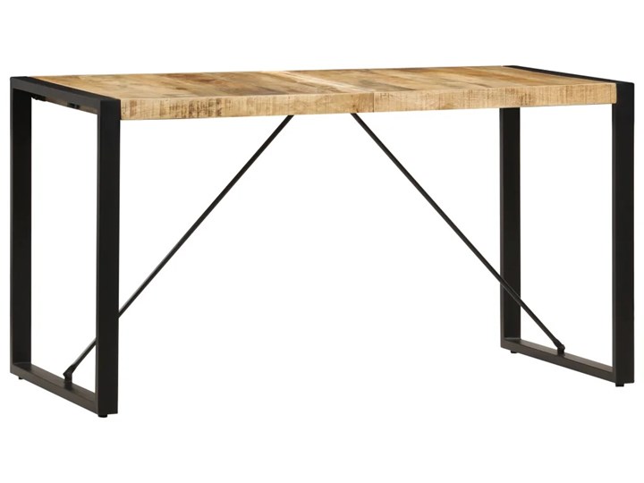 Industrialny stół z mango 70x140 – Veriz 2X Szerokość 70 cm Długość 140 cm  Drewno Wysokość 75 cm Długość 70 cm Rozkładanie