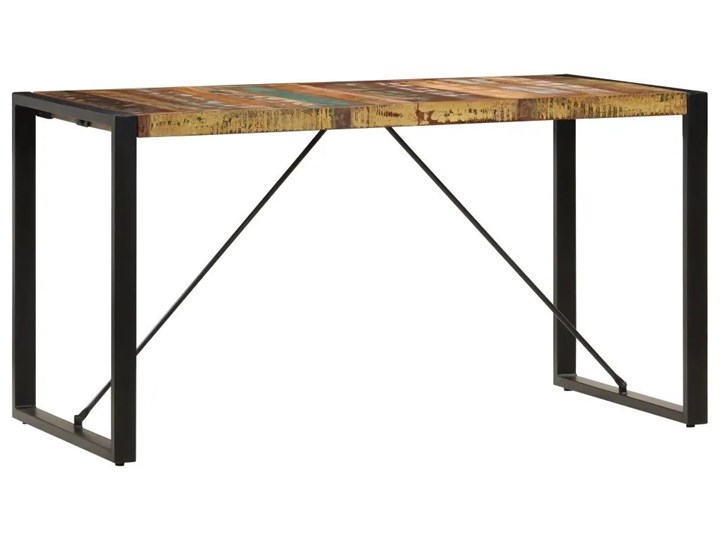 Wielokolorowy stół industrialny 70x140 – Veriz 2X Wysokość 75 cm Drewno Długość 70 cm Stal Szerokość 70 cm Długość 140 cm Kategoria Stoły kuchenne