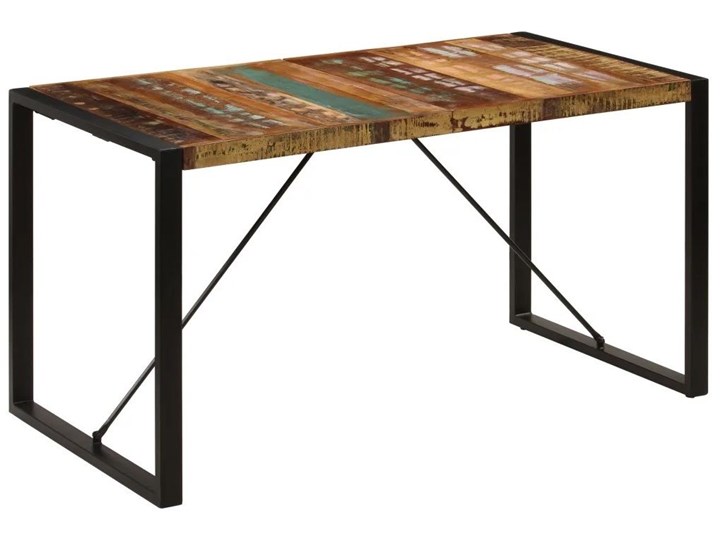 Wielokolorowy stół industrialny 70x140 – Veriz 2X Długość 140 cm Szerokość 70 cm Wysokość 75 cm Drewno Długość 70 cm Stal Kategoria Stoły kuchenne Kolor Brązowy