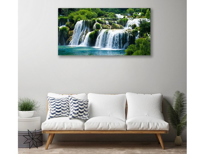 Obraz na Płótnie Wodospad Natura Wymiary 50x125 cm