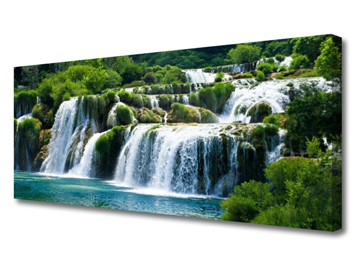 Obraz na Płótnie Wodospad Natura Kategoria Obrazy Wymiary 70x140 cm