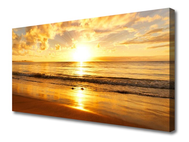 Obraz na Płótnie Morze Słońce Krajobraz Wymiary 50x100 cm Wymiary 50x125 cm