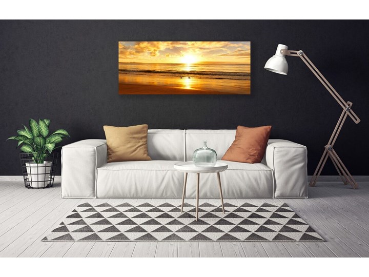 Obraz na Płótnie Morze Słońce Krajobraz Wymiary 50x100 cm