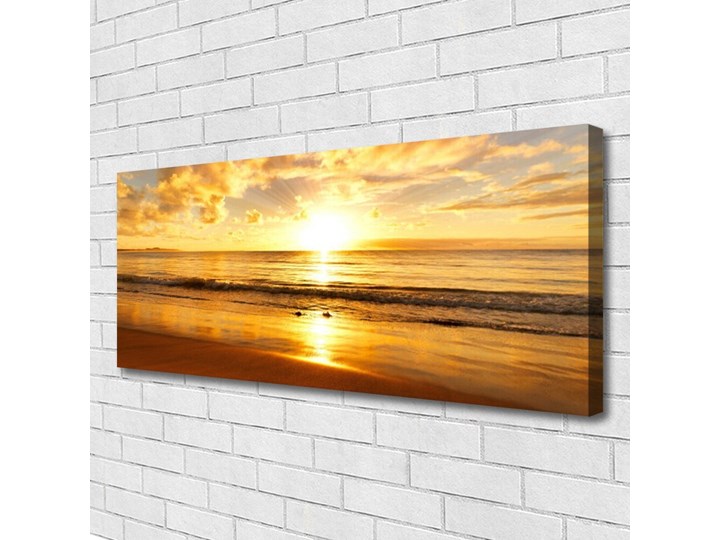 Obraz na Płótnie Morze Słońce Krajobraz Wymiary 70x140 cm Pomieszczenie Salon