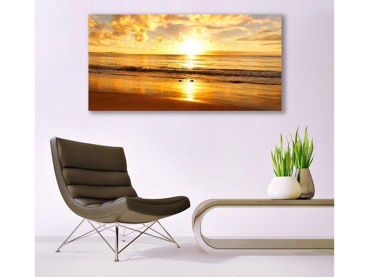 Obraz na Płótnie Morze Słońce Krajobraz Wymiary 50x125 cm