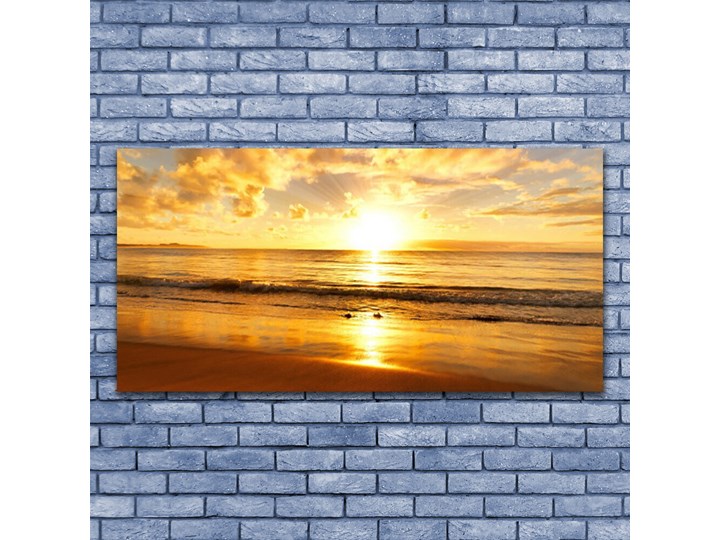 Obraz na Płótnie Morze Słońce Krajobraz Wzór Natura Wymiary 50x100 cm