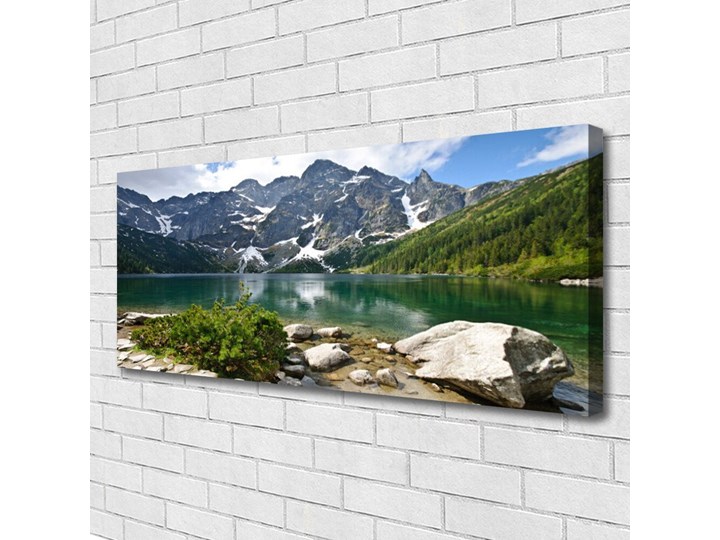 Obraz Canvas Jezioro Góry Krajobraz Wzór Dla dzieci