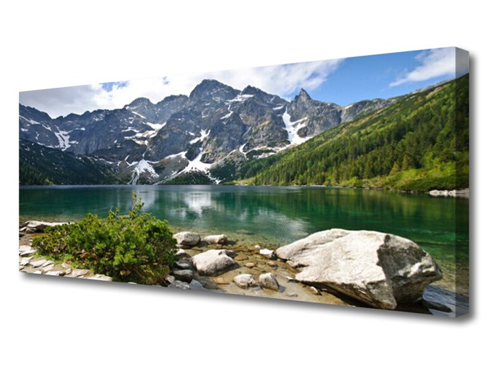 Obraz Canvas Jezioro Góry Krajobraz Wymiary 60x120 cm Wymiary 50x125 cm