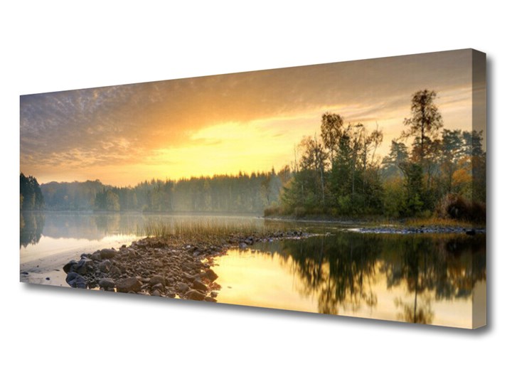 Obraz Canvas Jezioro Staw Krajobraz Kolor Beżowy