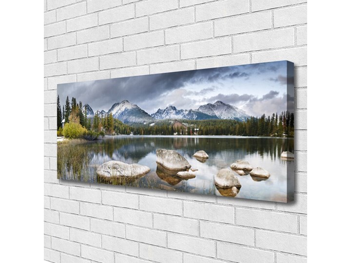 Obraz Canvas Jezioro Góry Las Krajobraz Wymiary 60x120 cm Kategoria Obrazy