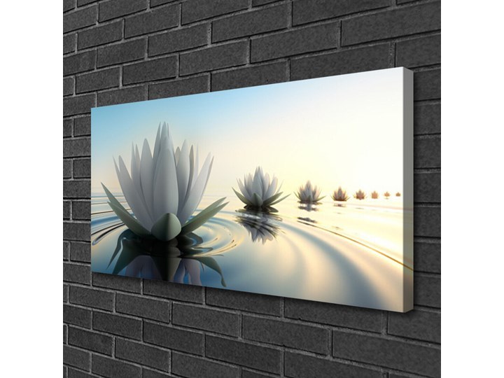 Obraz Canvas Lilie Wodne Kwiaty Staw Wymiary 70x140 cm Kategoria Obrazy