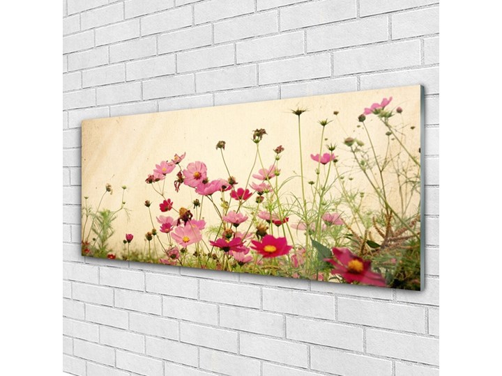 Obraz Szklany Kwiaty Roślina Natura Wymiary 50x125 cm