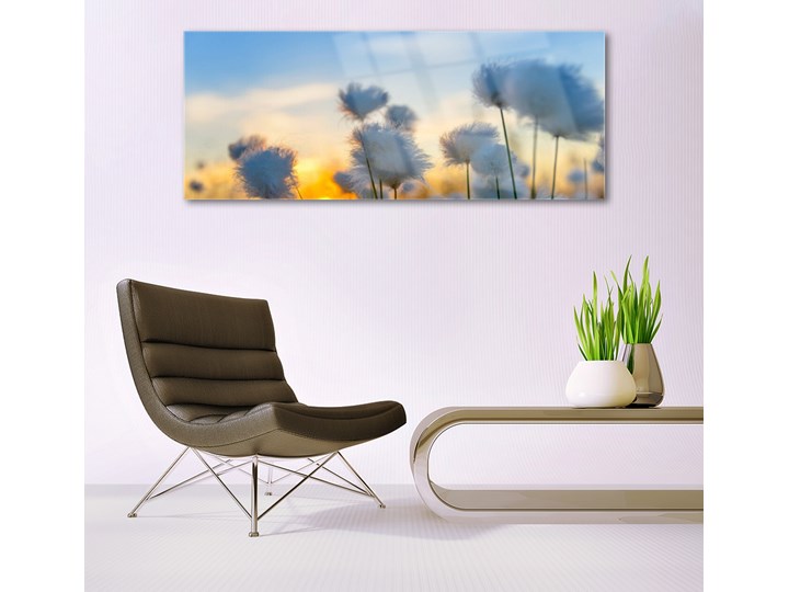 Obraz Szklany Kwiaty Roślina Natura Wymiary 60x120 cm