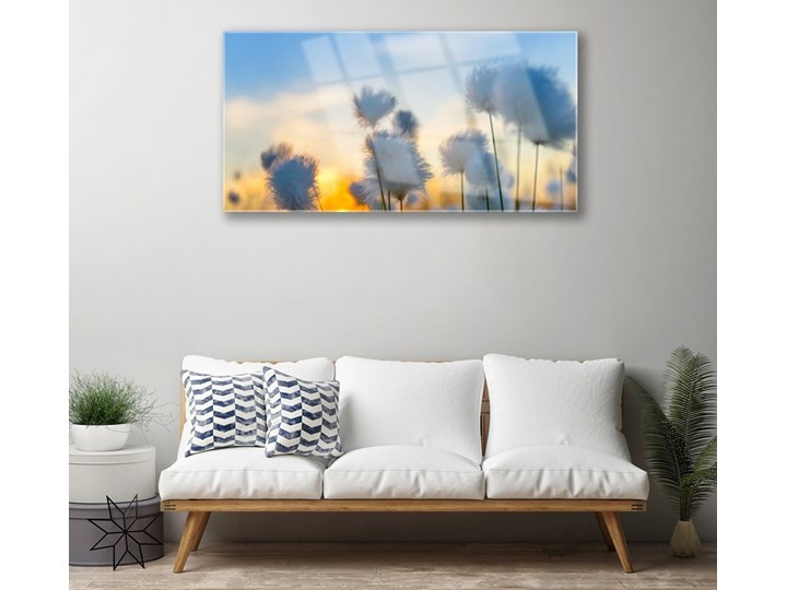 Obraz Szklany Kwiaty Roślina Natura Wymiary 60x120 cm Wykonanie Na szkle