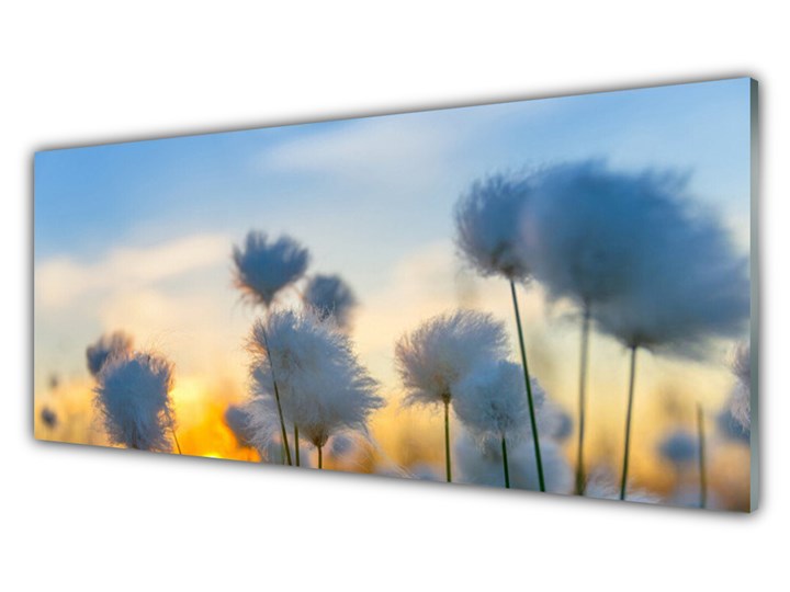 Obraz Szklany Kwiaty Roślina Natura Wymiary 50x125 cm
