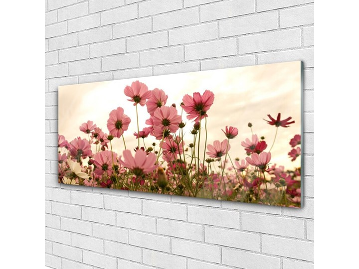 Obraz Szklany Kwiaty Polne Łąka Natura Wymiary 50x125 cm