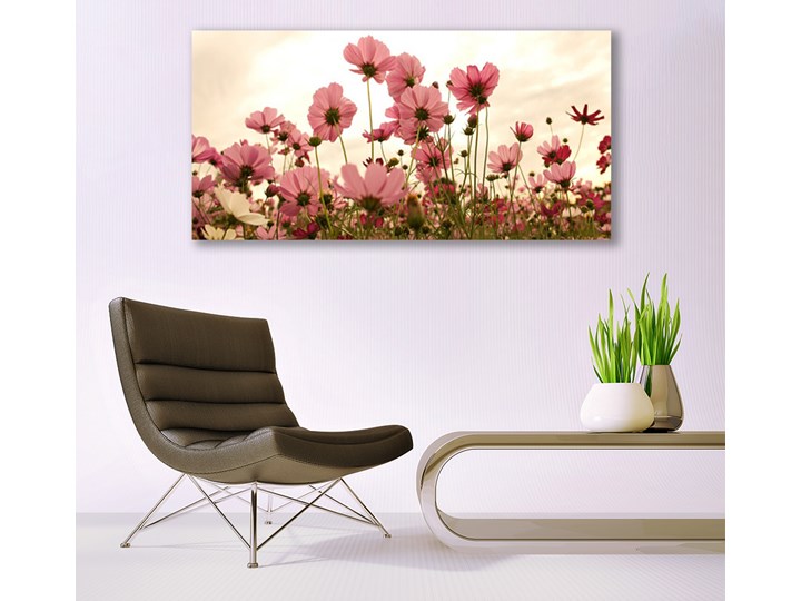 Obraz Szklany Kwiaty Polne Łąka Natura Wymiary 70x140 cm
