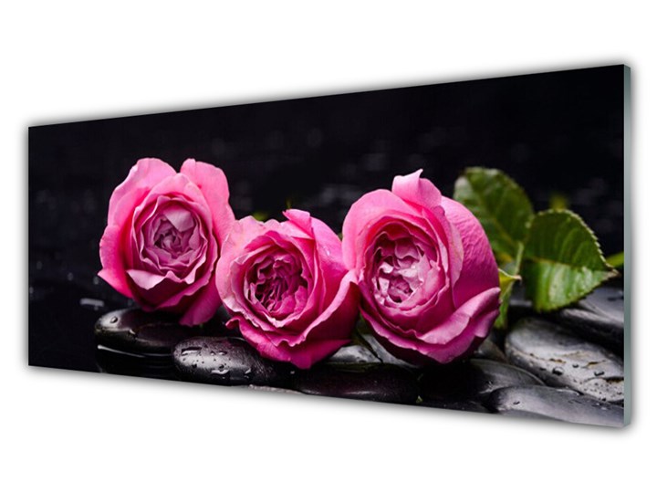 Obraz Akrylowy Róże Kamienie Zen Spa Natura Kategoria Obrazy