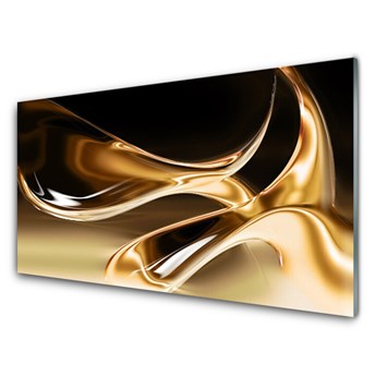 Panel Szklany Złoto Abstrakcja Art Sztuka