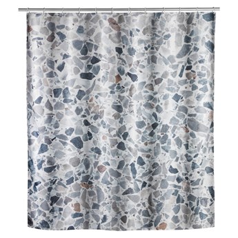Zasłona prysznicowa odpowiednia do prania Wenko Terrazzo, 180x200 cm