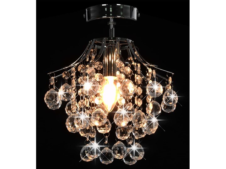 Srebrna lampa sufitowa w stylu glamour - EX166-Maura Kategoria Plafony Kolor Srebrny